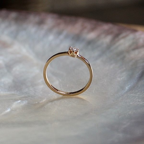 Verlobungsring Gelbgold Diamant Brillant Ring