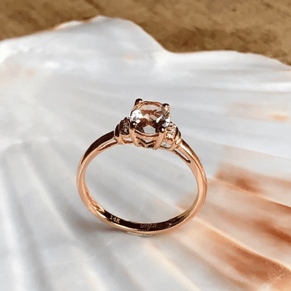 Morganit Brillant Ring