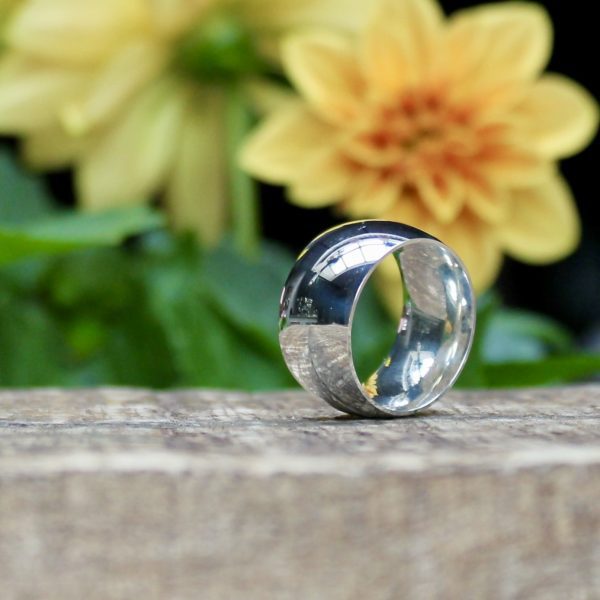 Silber Ring Chunky-Style breit glänzend poliert